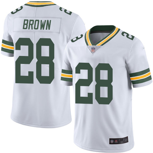 Green Bay Packers Limited White Men #28 Brown Tony Road Jersey Nike NFL Vapor Untouchable